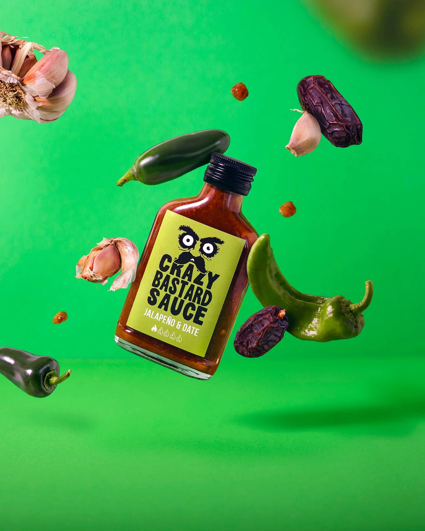 Jalapeño & Date 100ml Hot Sauce Crazy Bastard Sauce