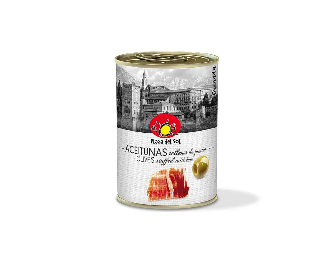 Green Olives Stuffed with Serrano Ham paste 280g Plaza del sol