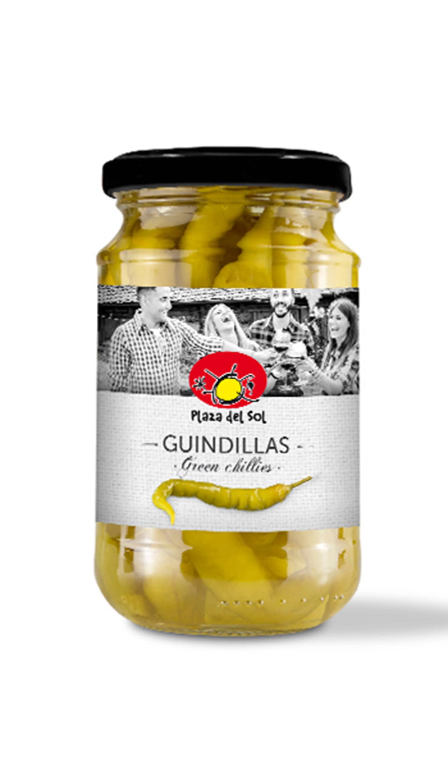 Green Chillies In Vinegar 300g Plaza del sol