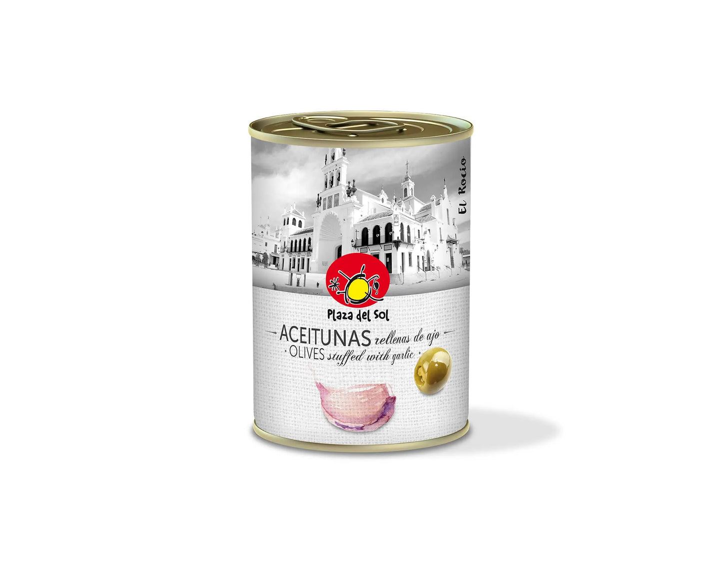 Green Olives Stuffed with Garlic paste 280g Plaza del sol