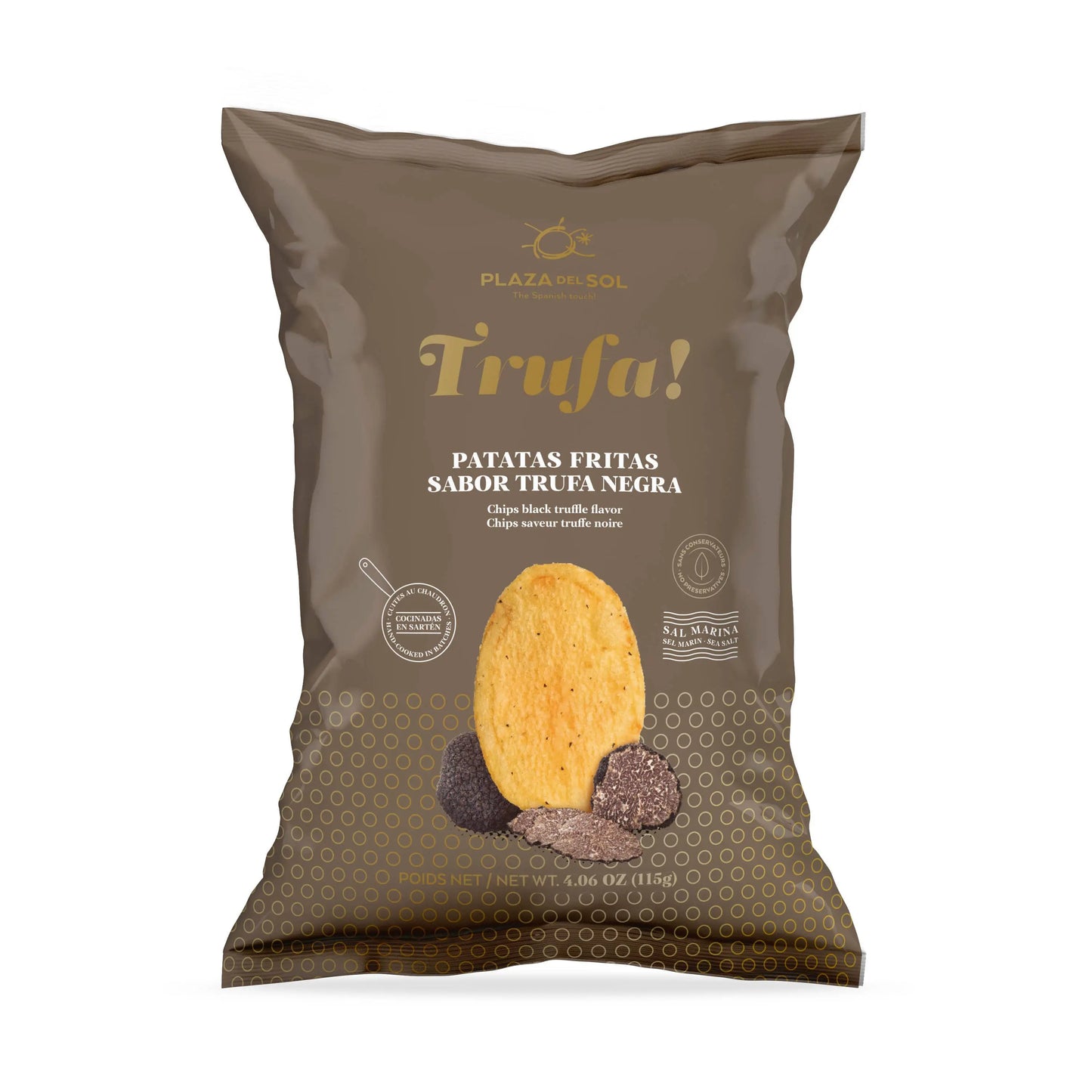 Potato chips Trufa! (Black Truffle flavor) 115g Plaza del sol