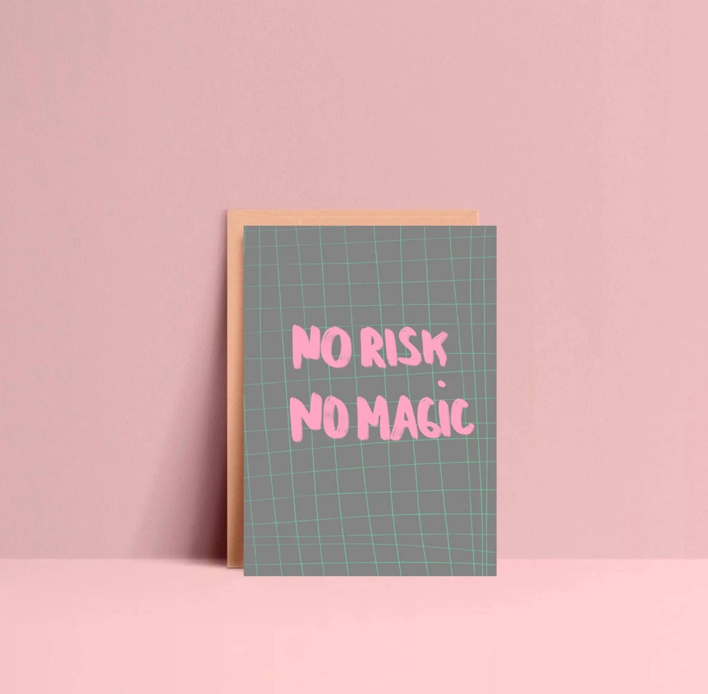 No Risk no Magic postcard Ute Arnold / Hej.Ibiza