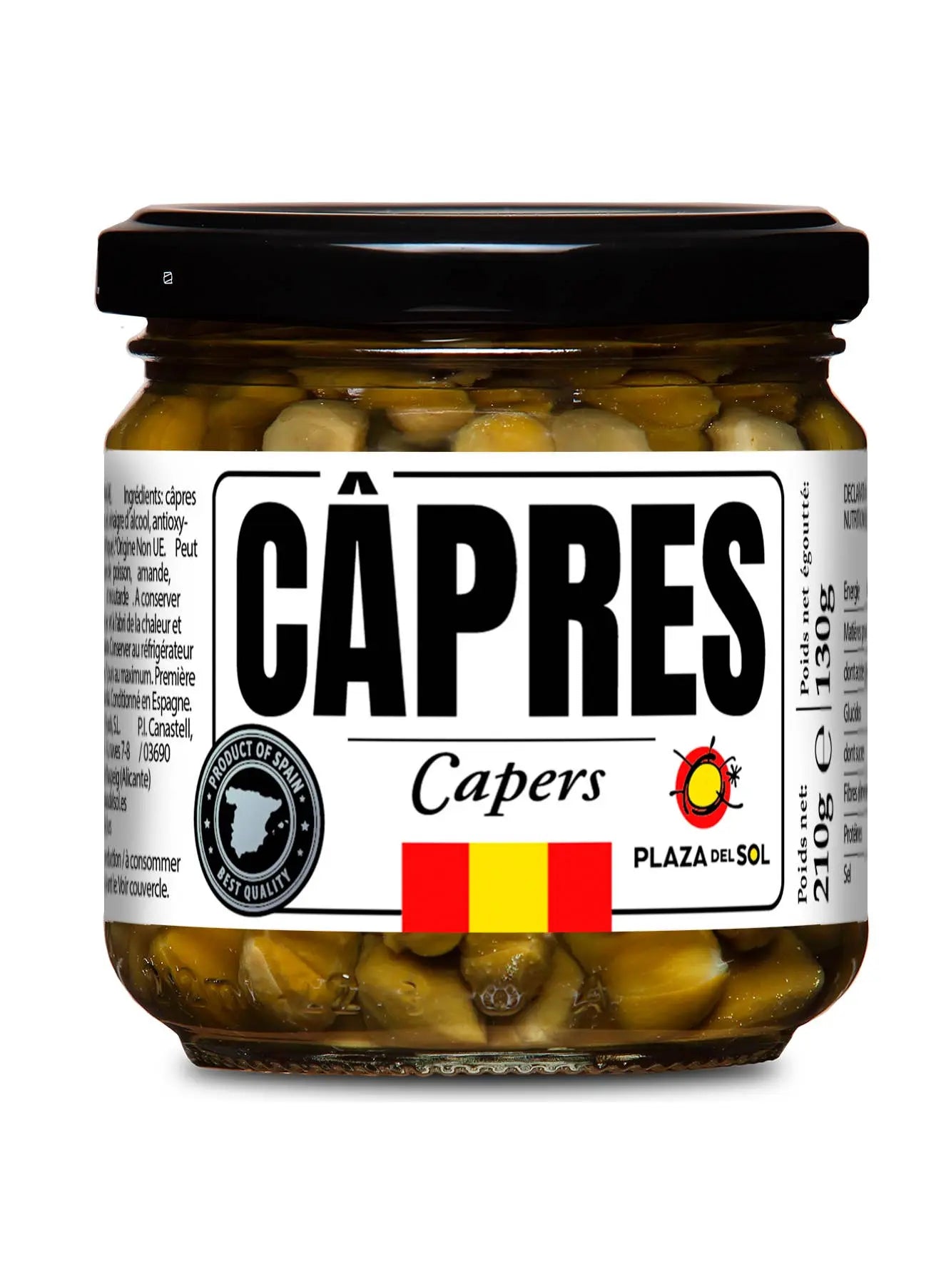 Capers in Vinegar 210g Plaza del sol