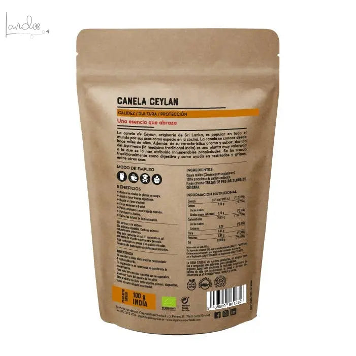 Gemahlener Zimt – 100 g Orgánica Superfoods SL