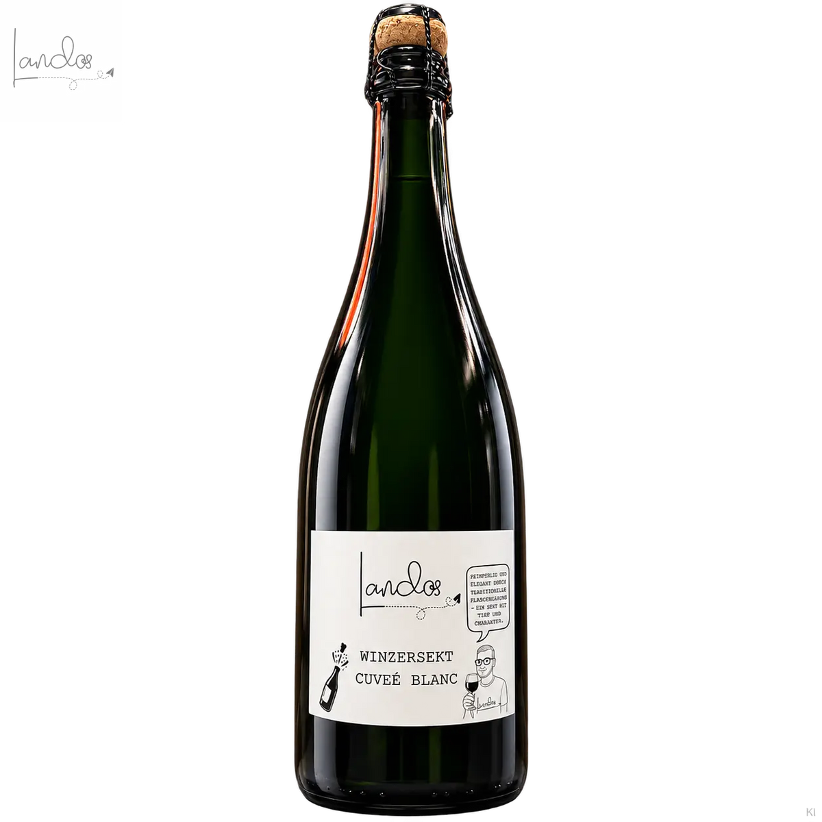 Lando’s Winzersekt Cuvée Blanc – freigestelltes Produktbild