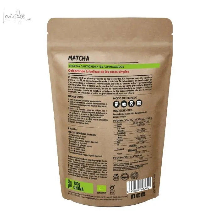 Matcha Pulver – 100 g Orgánica Superfoods SL