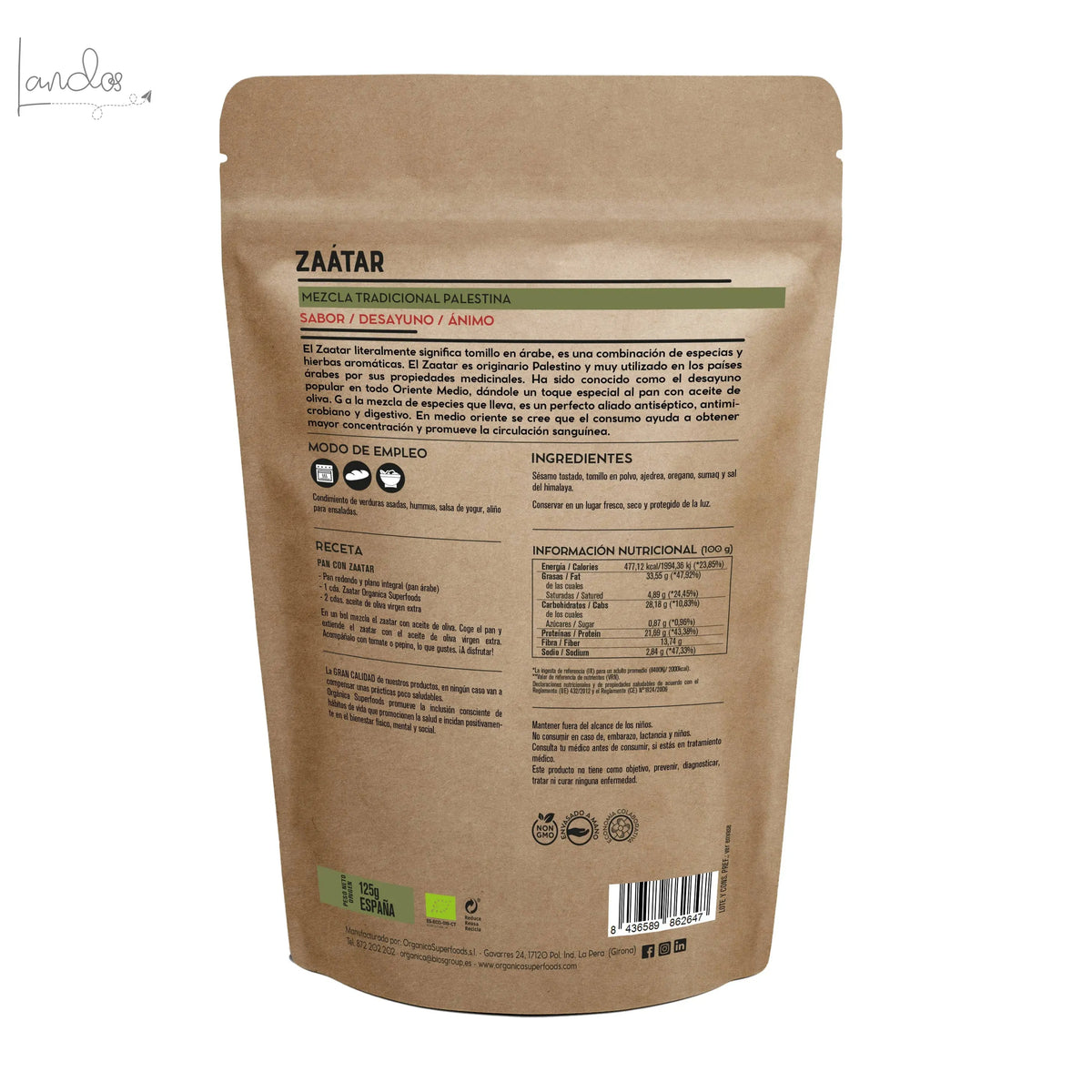 Zaatar - 125 g Orgánica Superfoods SL