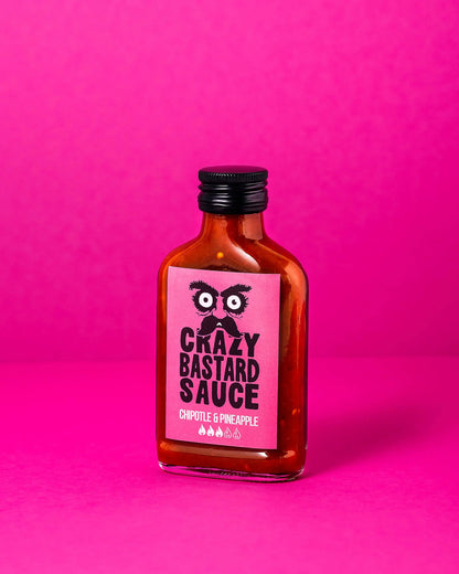 Chipotle & Pineapple 100ml Hot Sauce Crazy Bastard Sauce