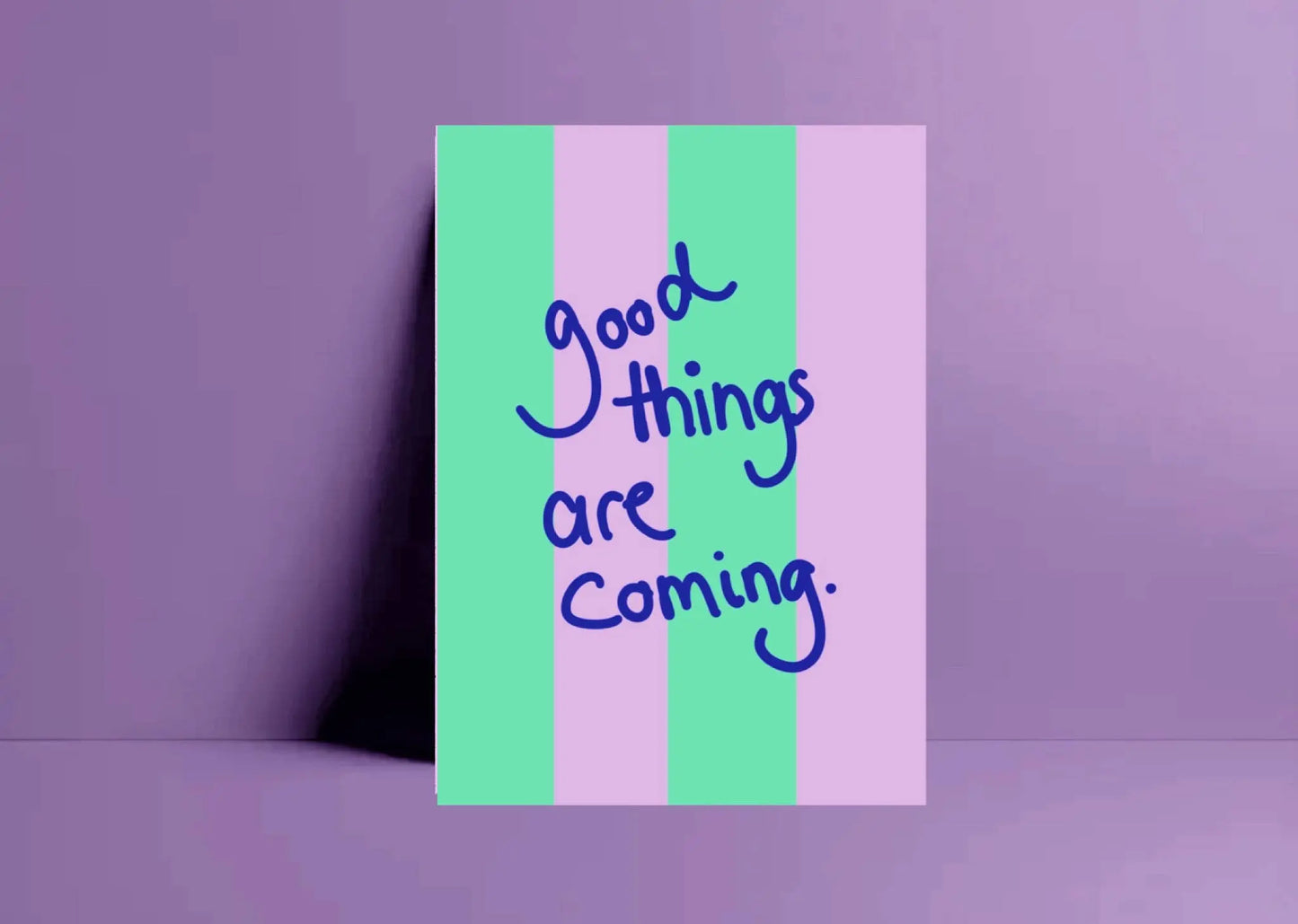 Postcard “Good things are coming” Ute Arnold / Hej.Ibiza