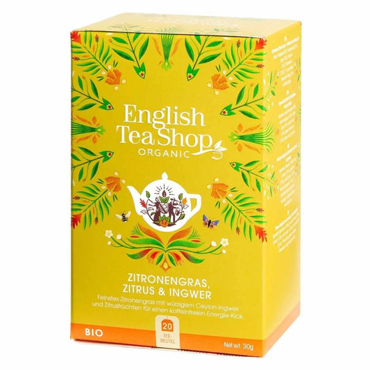 Lemongrass, Citrus & Ginger, Organic, 20 Tea Bags English Tea Shop
