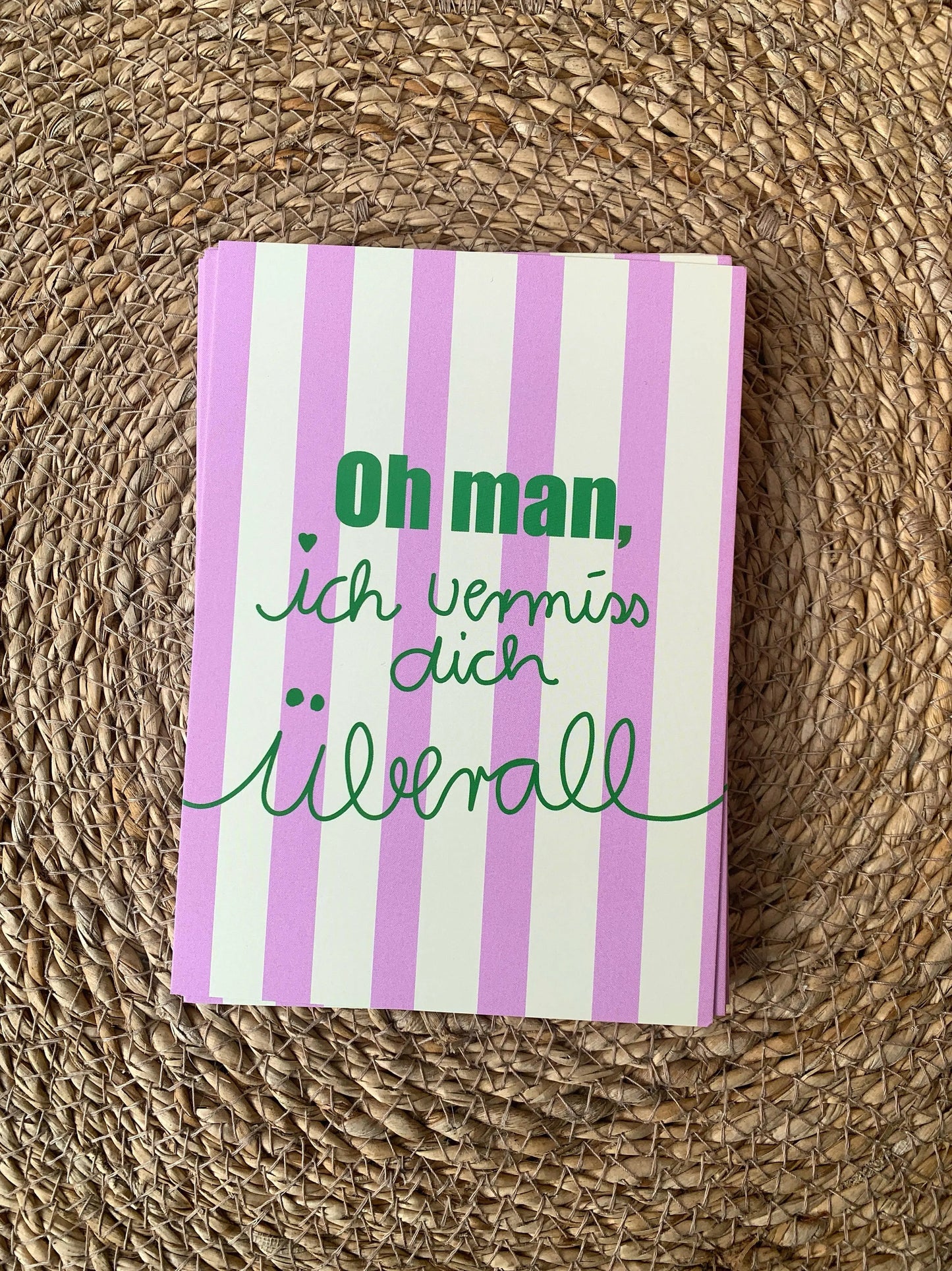 * Oh man, I miss you everywhere * Postcard Ute Arnold / Hej.Ibiza