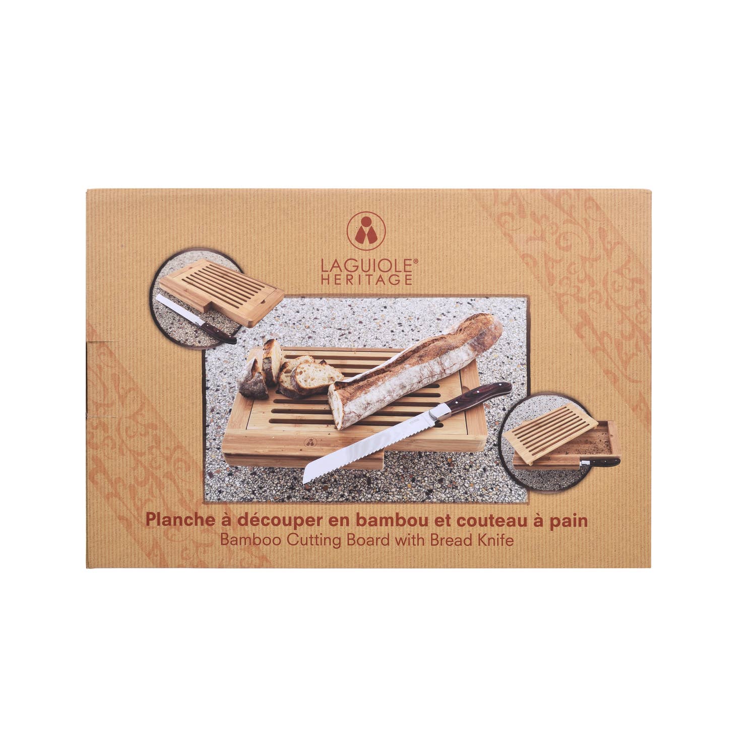 LAGUIOLE HERITAGE Bread Knife and Board LAGUIOLE HERITAGE