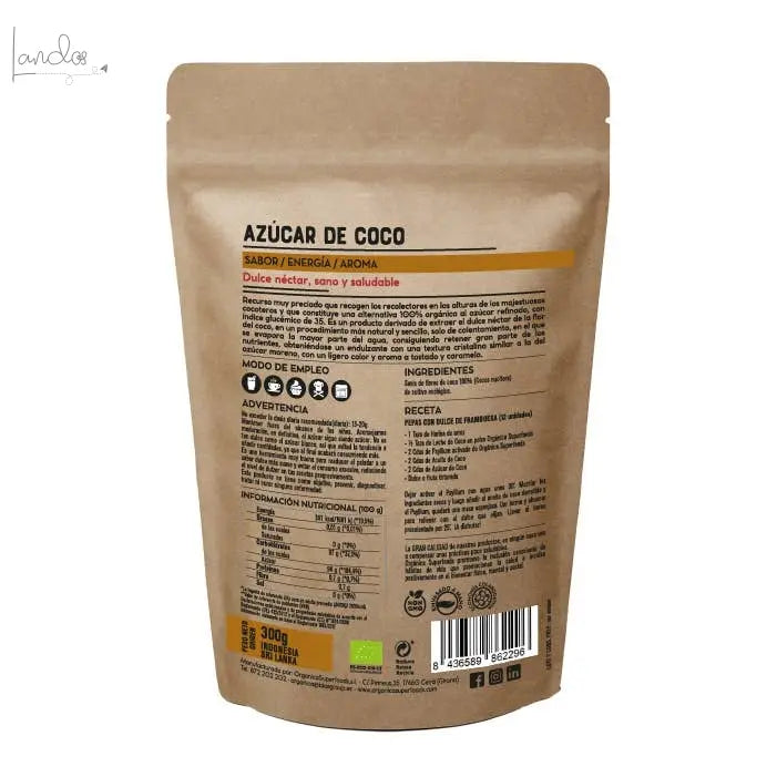 Bio-Kokoszucker - 1 kg Orgánica Superfoods SL