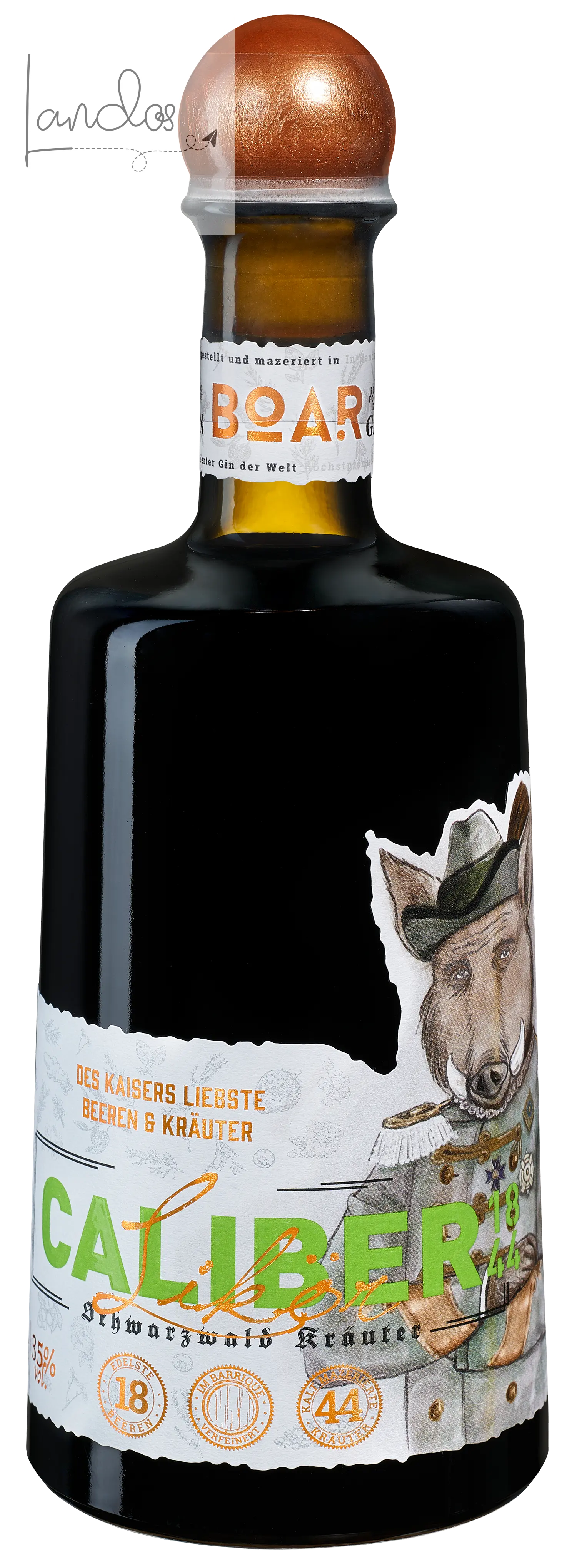 Caliber1844 - Schwarzwald Gin-Likör mit Beeren & Kräutern BOAR Distillery im Schwarzwald