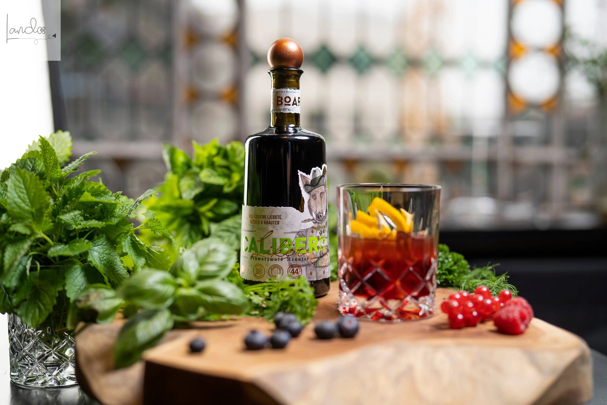 Caliber1844 - Schwarzwald Gin-Likör mit Beeren & Kräutern BOAR Distillery im Schwarzwald