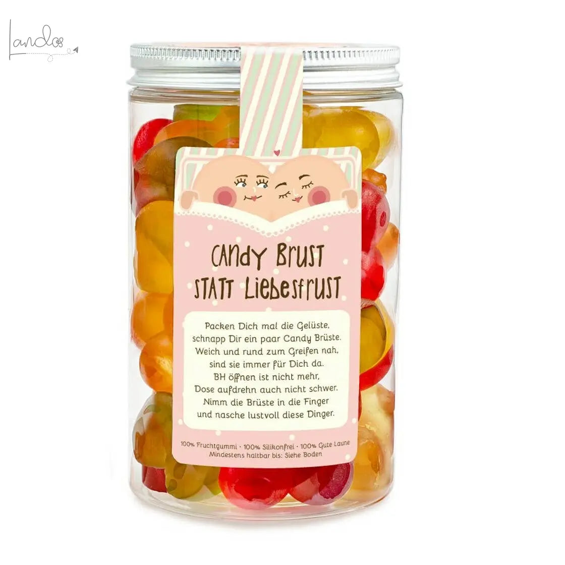 Candy Brüste Naschdose M Fruchtgummi Geschenkdose für JGA Der Zuckerbäcker