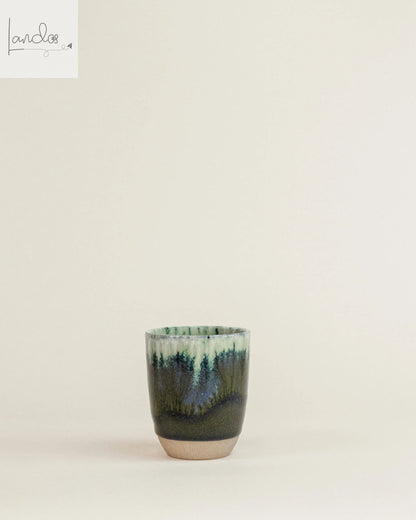Cappuccino-Tasse Azeitona grain by grain