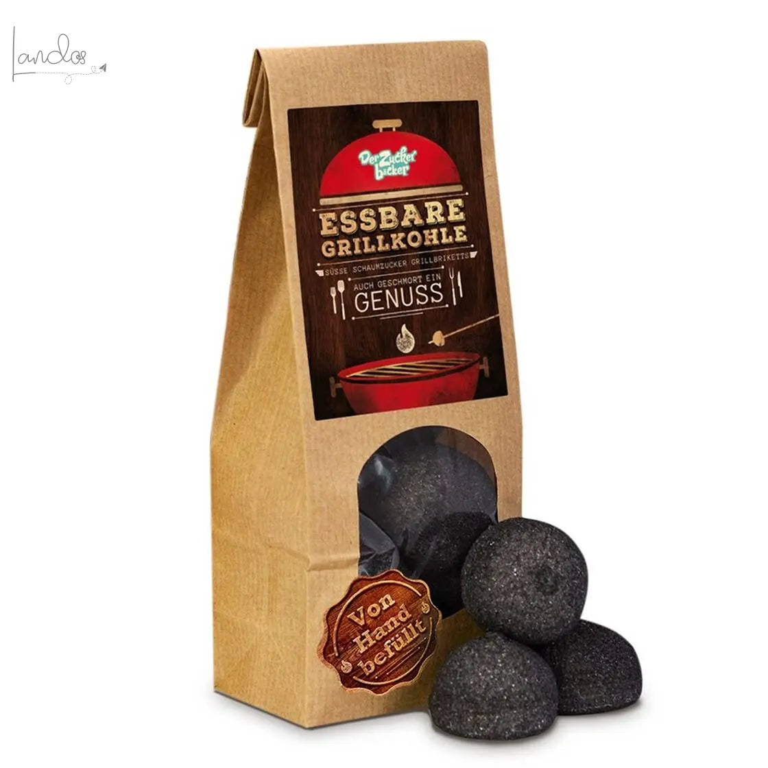 Die Essbare Grillkohle Wundertüte M Schwarze Marshmallows Der Zuckerbäcker
