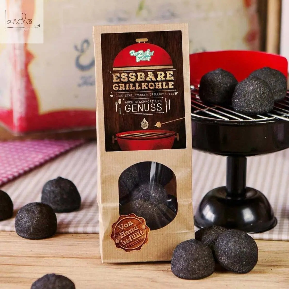 Die Essbare Grillkohle Wundertüte M Schwarze Marshmallows Der Zuckerbäcker