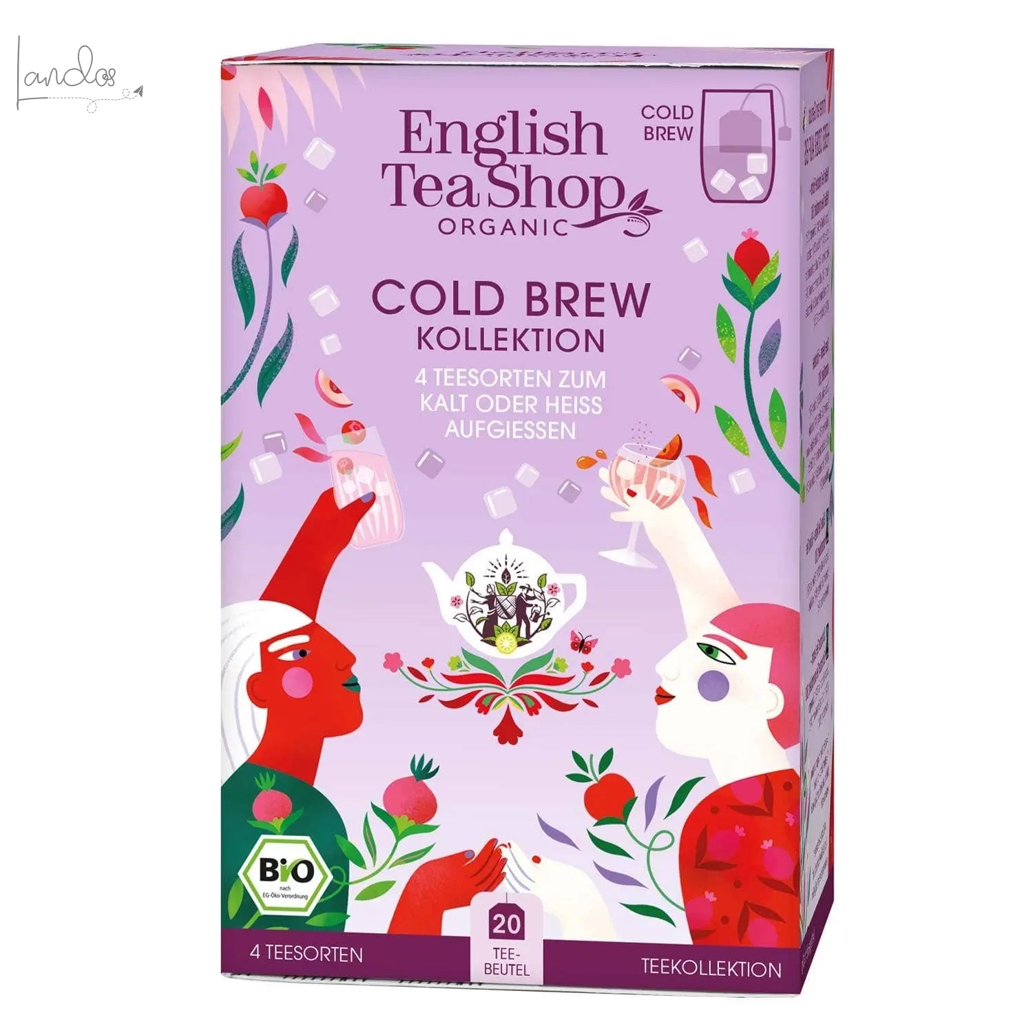 ETS - Cold Brew Tee Kollektion, BIO, 4 Sorten zum Kalt Aufgießen, 20 Teebeutel Royal Nature GmbH & Co. KG - English Tea Shop Germany