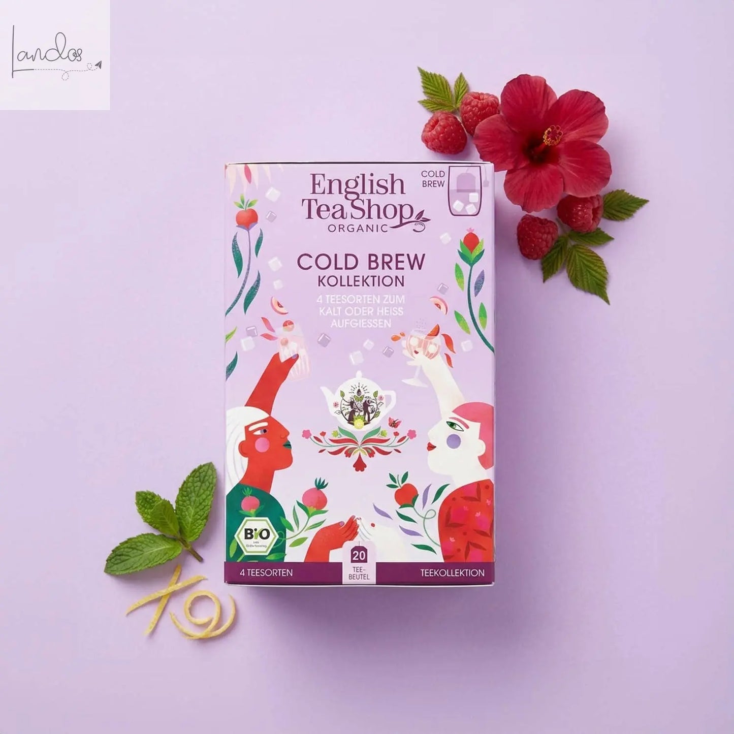 ETS - Cold Brew Tee Kollektion, BIO, 4 Sorten zum Kalt Aufgießen, 20 Teebeutel Royal Nature GmbH & Co. KG - English Tea Shop Germany