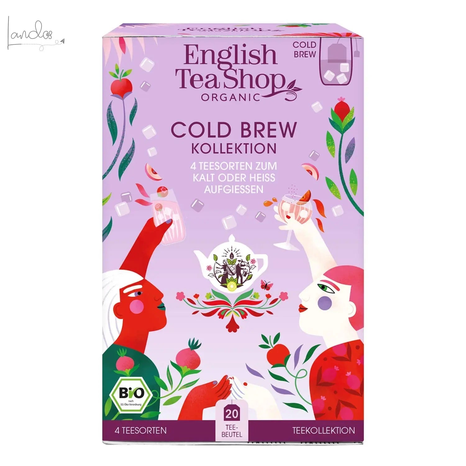 ETS - Cold Brew Tee Kollektion, BIO, 4 Sorten zum Kalt Aufgießen, 20 Teebeutel Royal Nature GmbH & Co. KG - English Tea Shop Germany