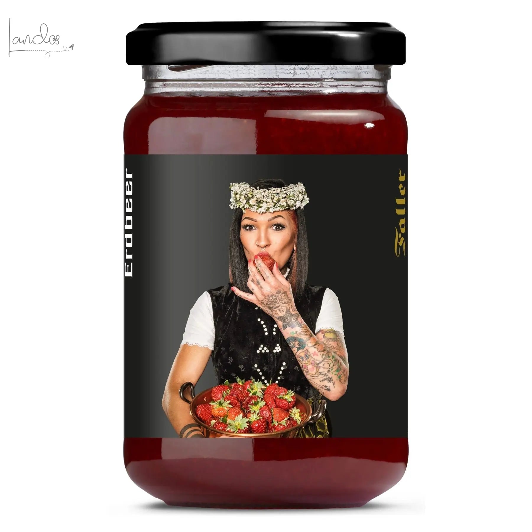 Erdbeer Konfitüre Schwarzwaldtracht 330g Faller Konfitüren