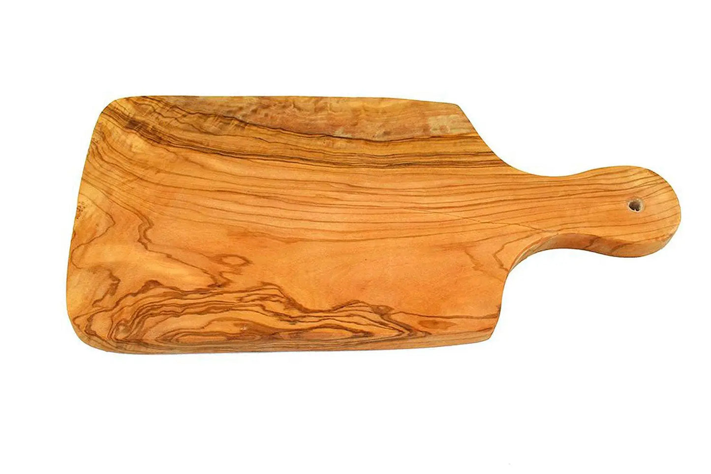 Frühstücksbrett 30 cm mit Griff olivenholz-erleben