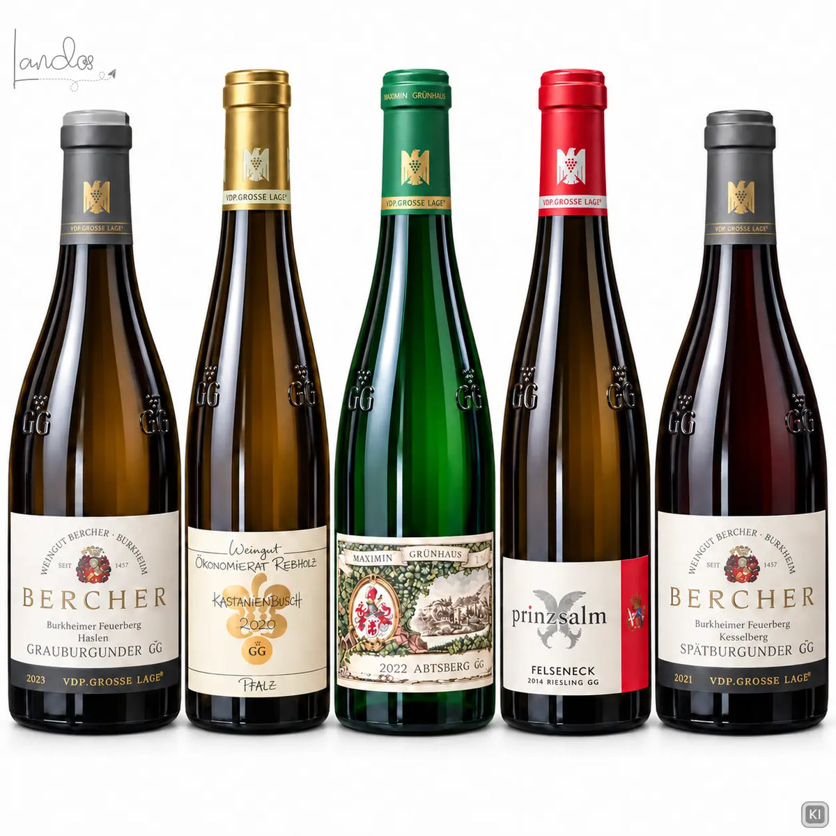 GG Paket mit fünf Grossen Gewächsen aus deutschen Spitzenlagen