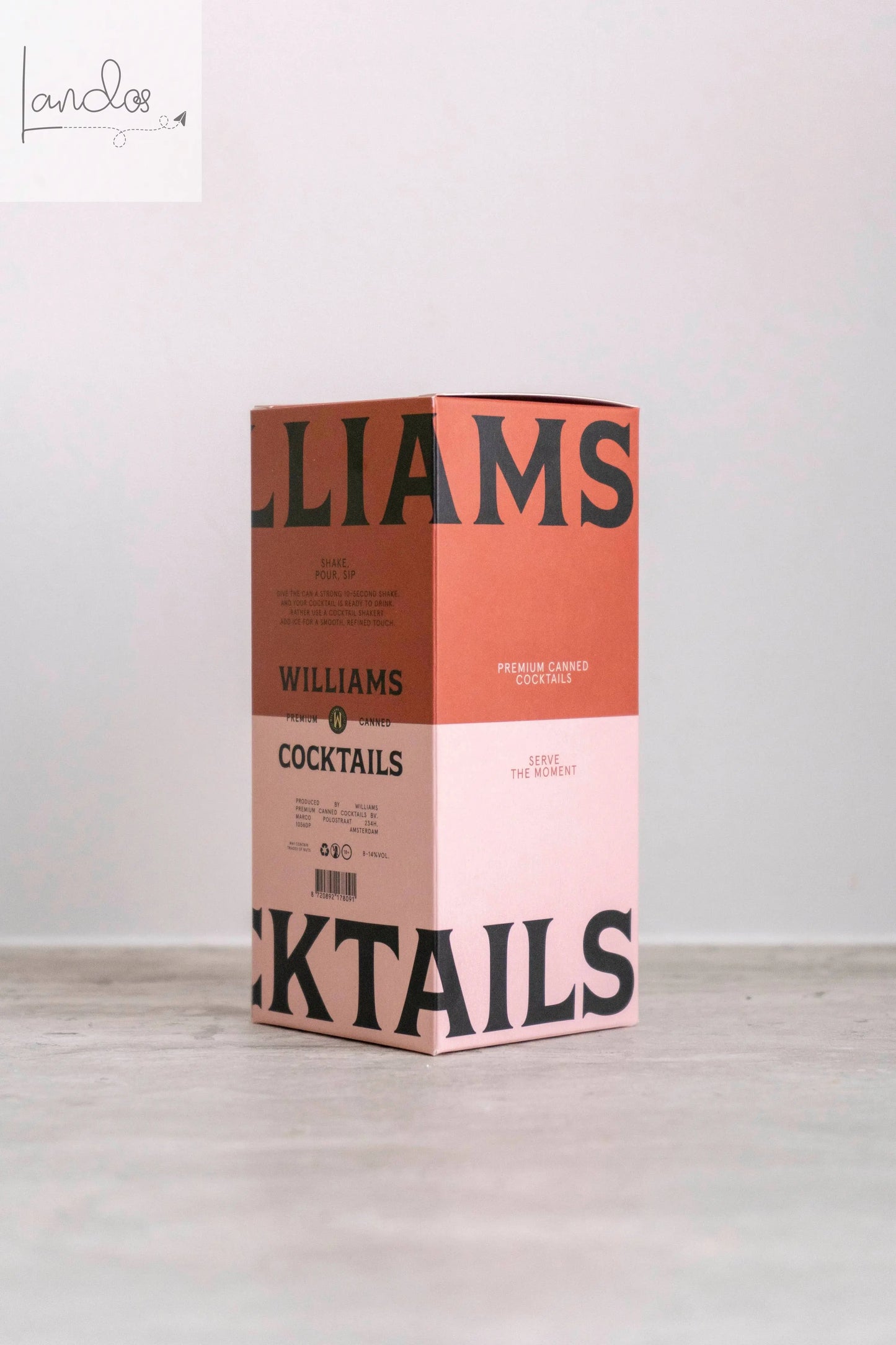 Geschenkverpackung inklusive 3 Cocktails (PSMA, ESMA, MRGA) Williams Premium Canned Cocktails