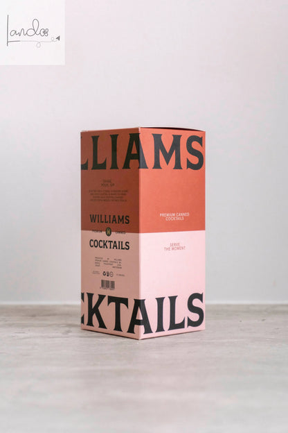 Geschenkverpackung inklusive 3 Cocktails (PSMA, ESMA, MRGA) Williams Premium Canned Cocktails