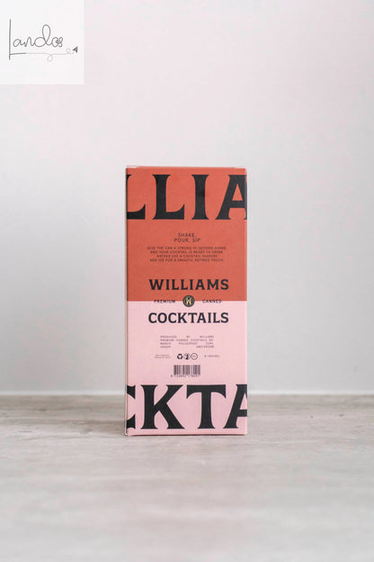 Geschenkverpackung inklusive 3 Cocktails (PSMA, ESMA, MRGA) Williams Premium Canned Cocktails