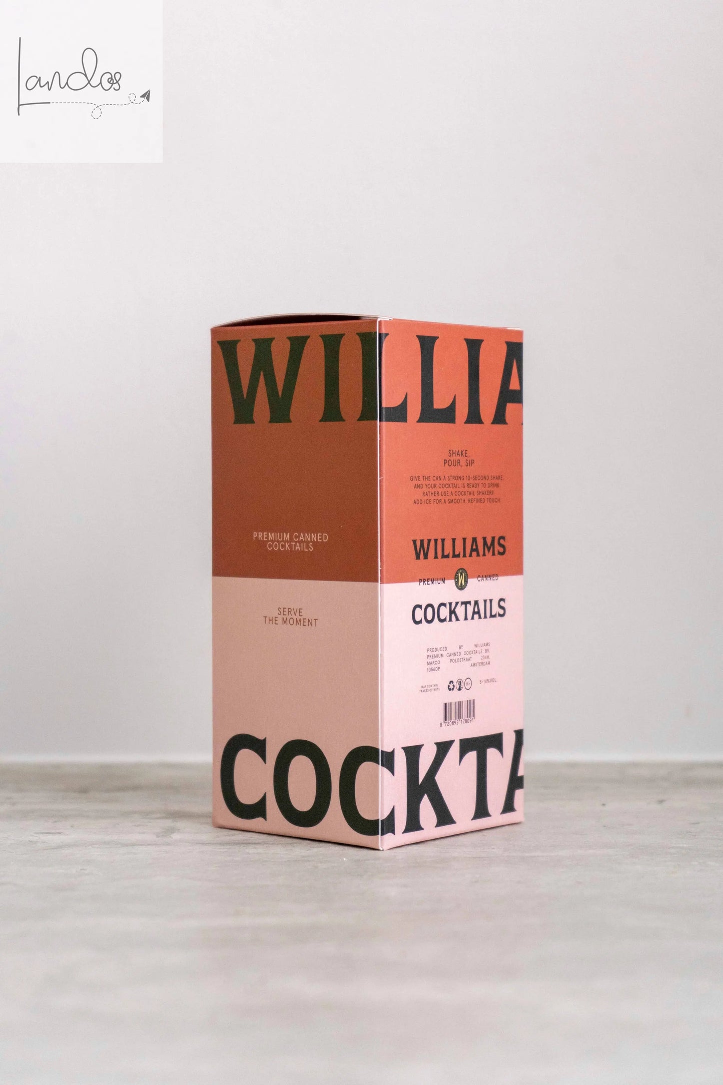 Geschenkverpackung inklusive 3 Cocktails (PSMA, ESMA, MRGA) Williams Premium Canned Cocktails