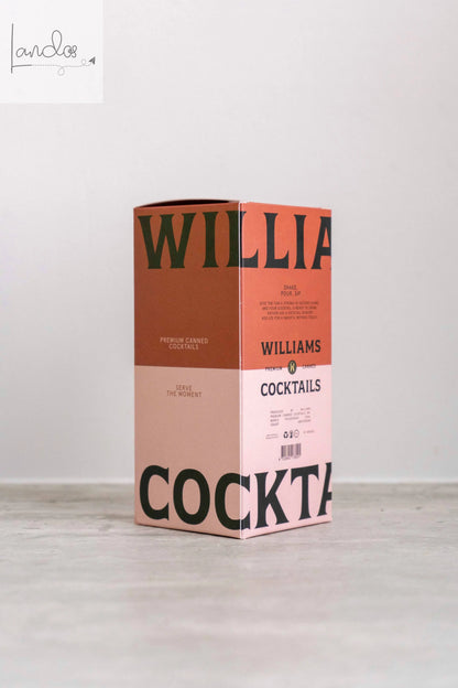 Geschenkverpackung inklusive 3 Cocktails (PSMA, ESMA, MRGA) Williams Premium Canned Cocktails