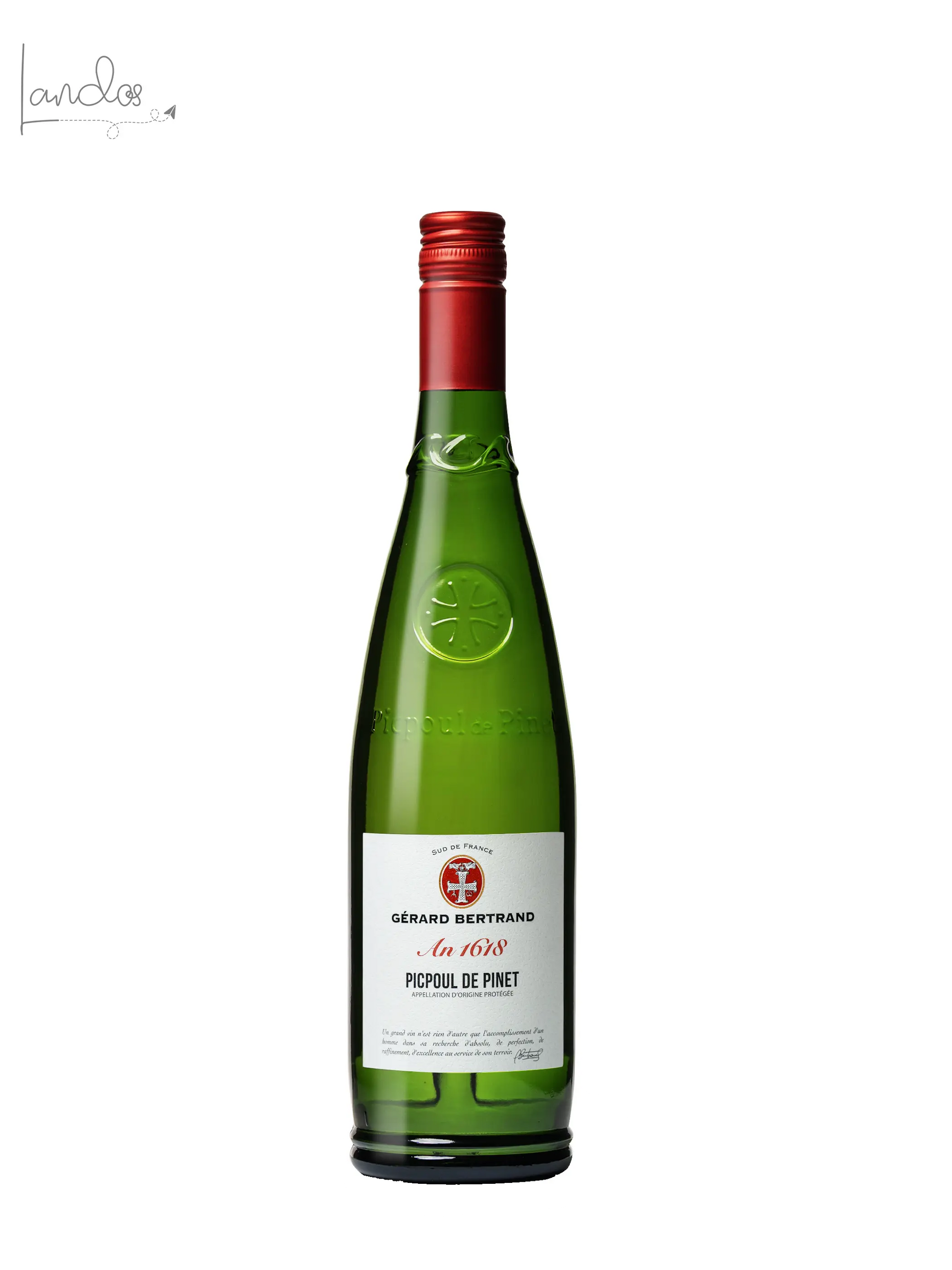 Héritage "An 1618" Picpoul de Pinet 2024 75cl Weißwein Gérard Bertrand