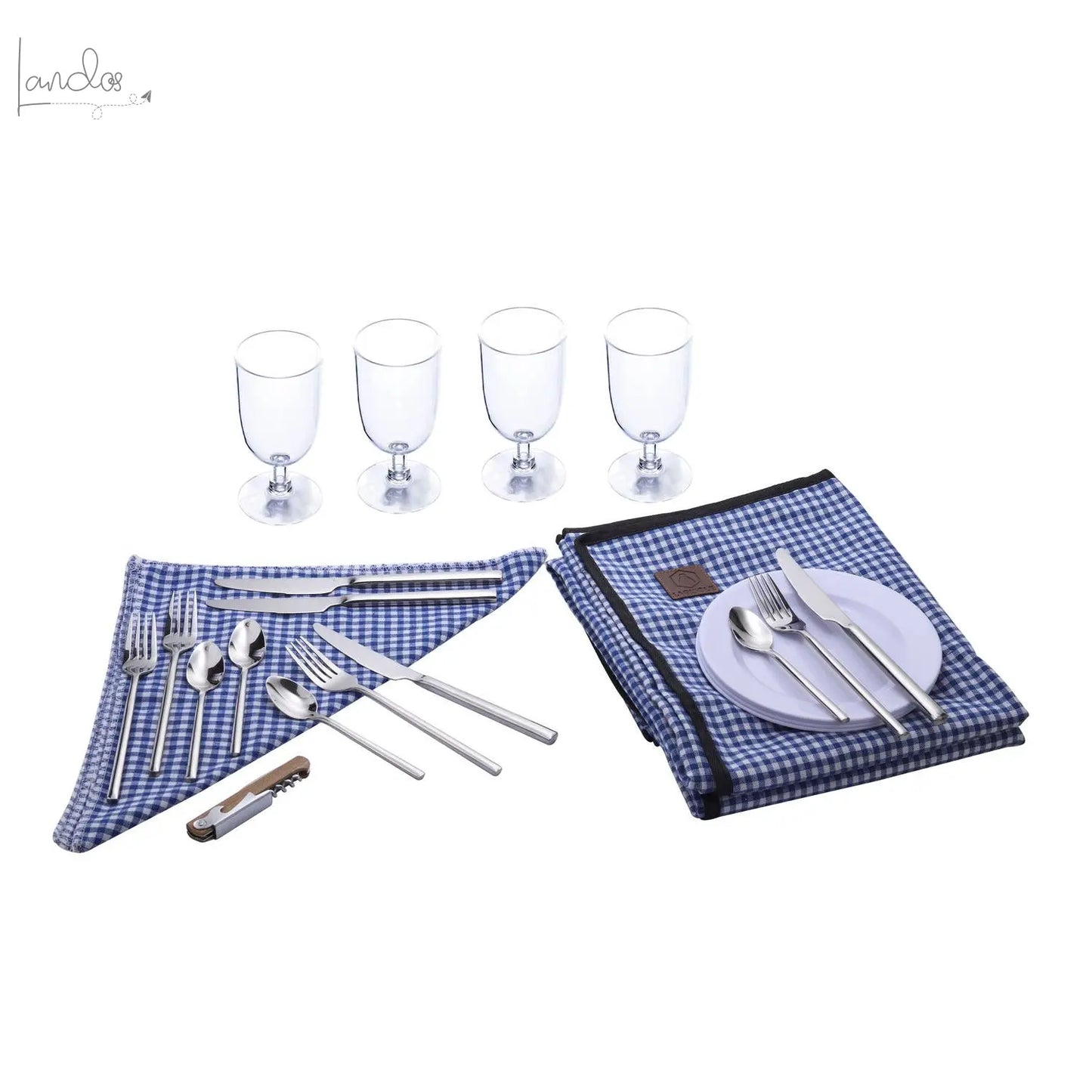 LAGUIOLE, Picknickkorb für 4 Personen, Laguiole