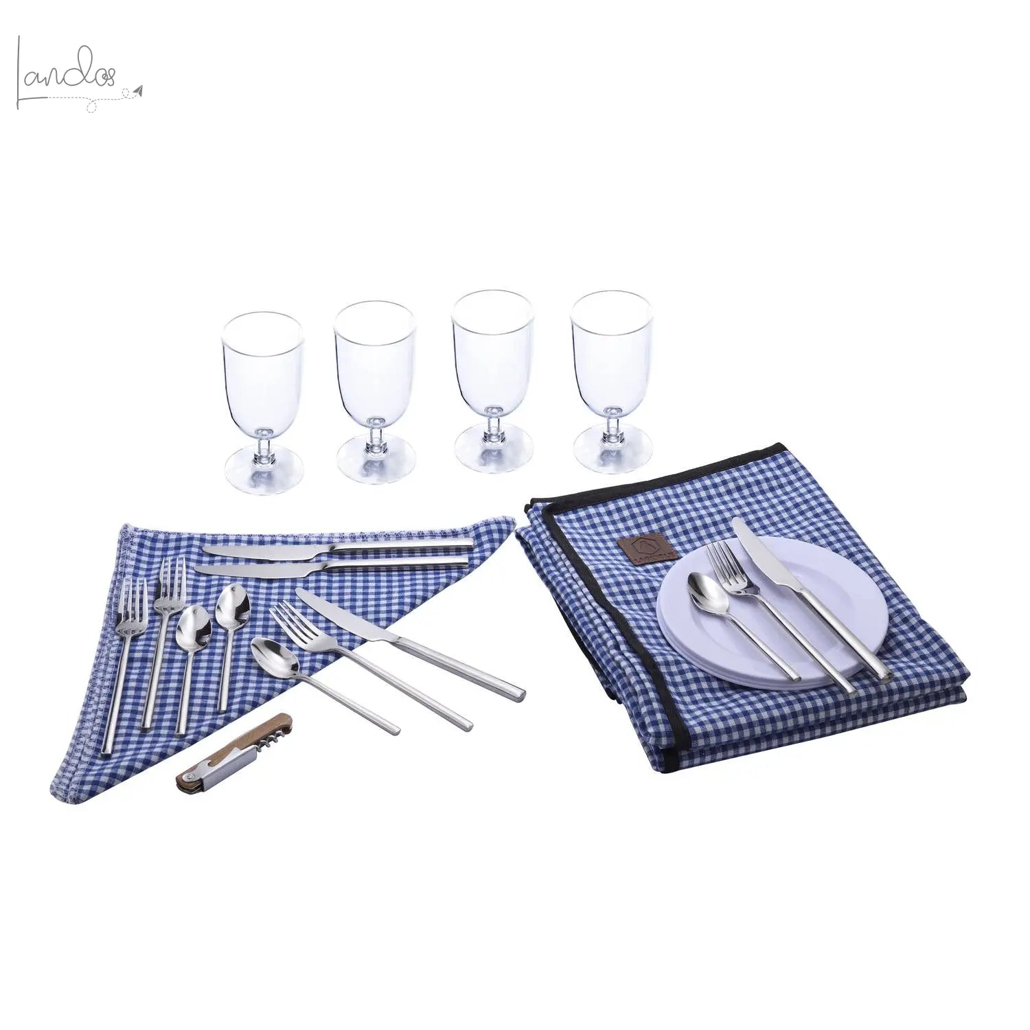 LAGUIOLE, Picknickkorb für 4 Personen, Laguiole