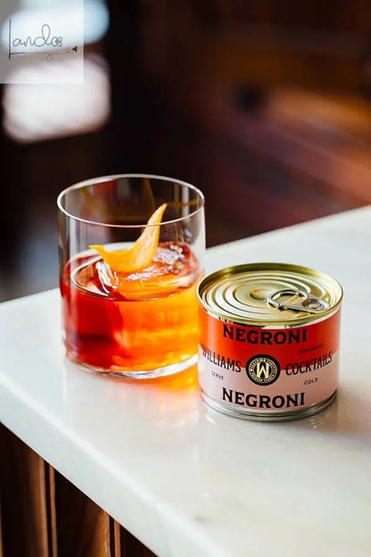 Negroni-Cocktail in der Konservendose Williams Premium Canned Cocktails