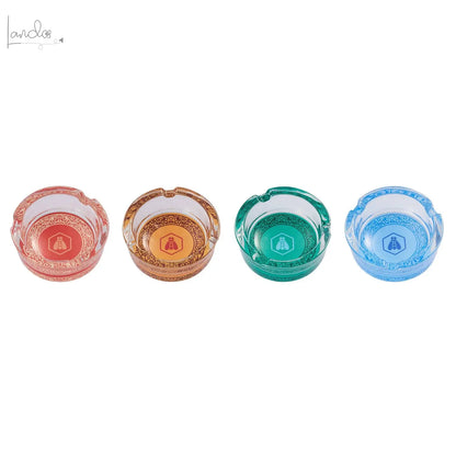 Runder Aschenbecher aus Glas von Laguiole Laguiole