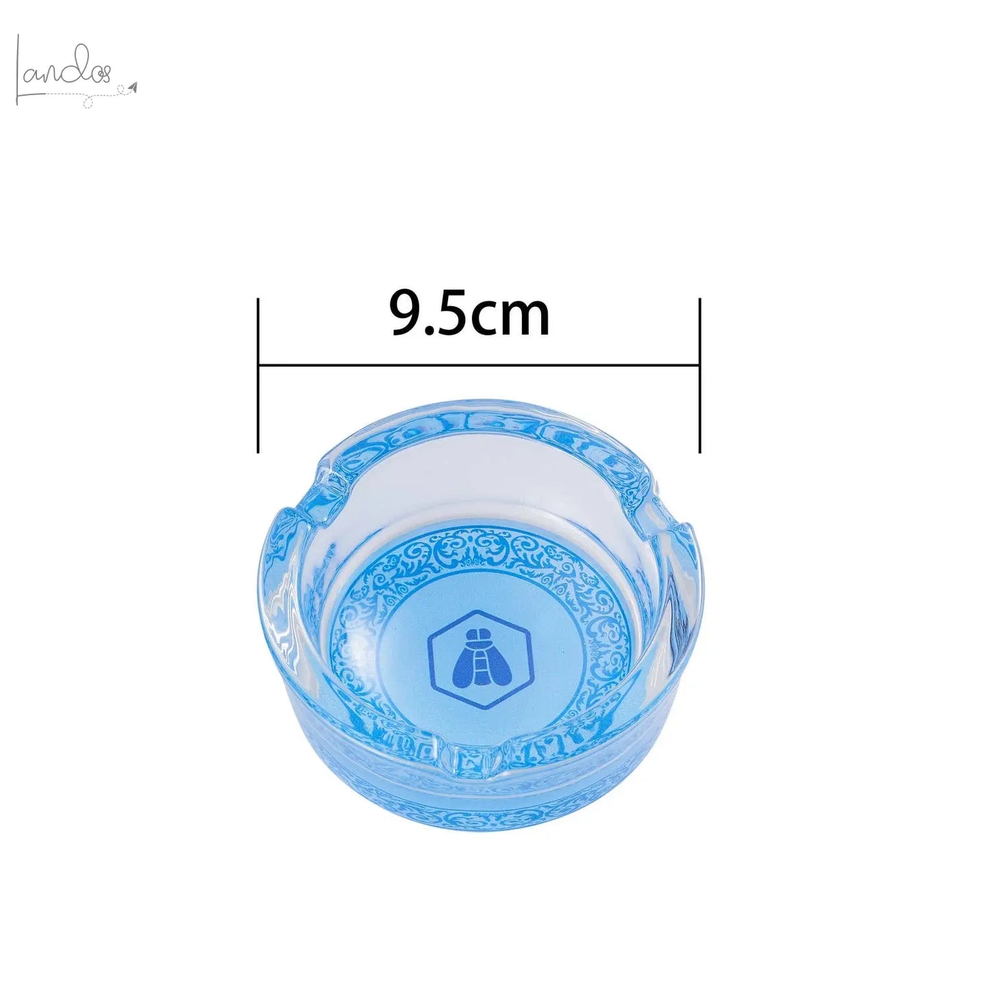 Runder Aschenbecher aus Glas von Laguiole Laguiole