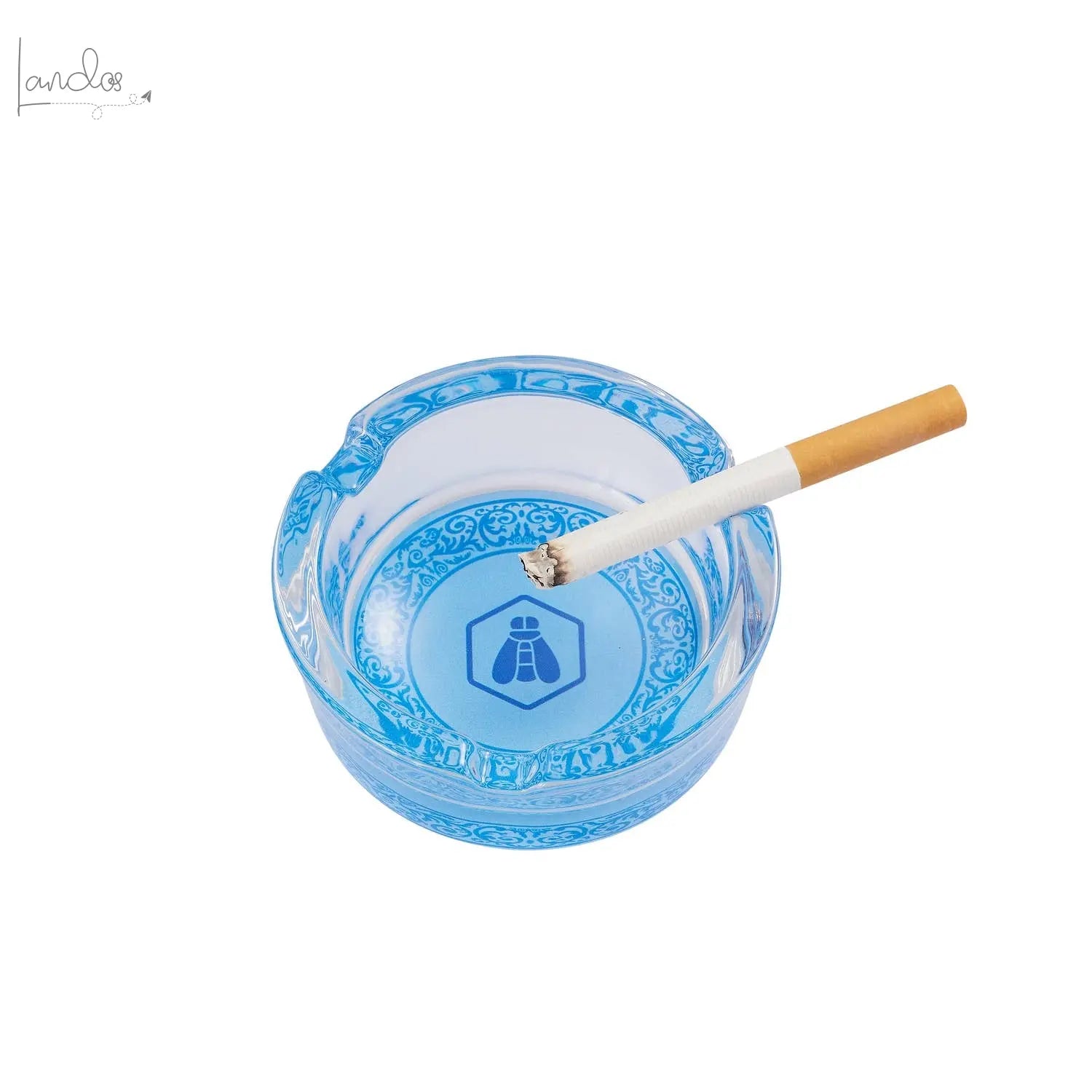 Runder Aschenbecher aus Glas von Laguiole Laguiole
