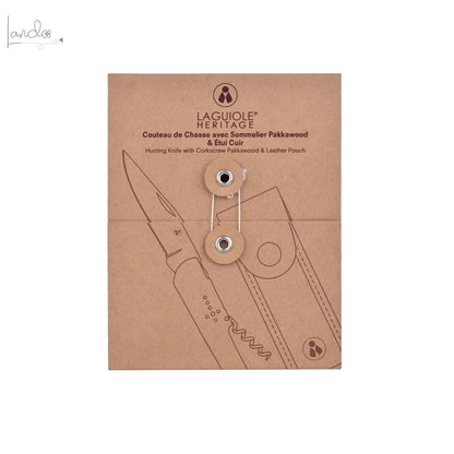 Sommelier-Taschenmesser Laguiole – Griff aus Pakkawood mit Etui Laguiole