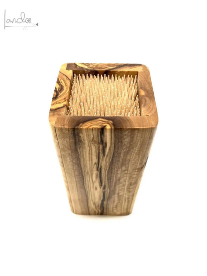 Utensilienblock  DESIGN für Küchenutensilien, aus Olivenholz olivenholz-erleben