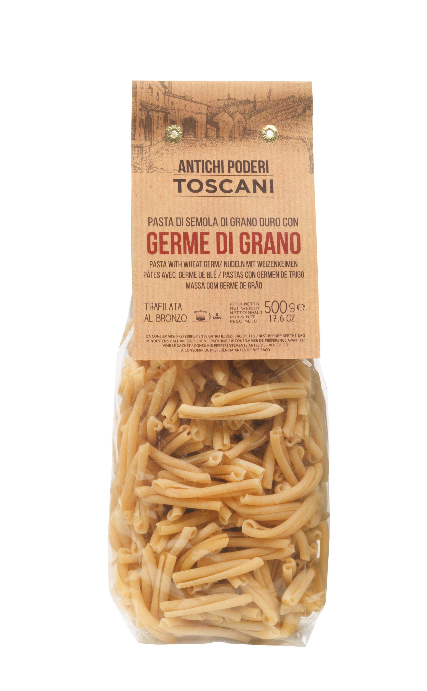 Artisanale Strozzapreti mit toskanischem Weizenkeim, 500 g