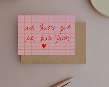 *I'm lucky to have you* Postcard Ute Arnold / Hej.Ibiza