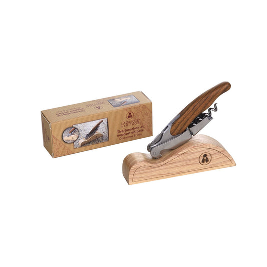 LAGUIOLE HERITAGE corkscrew and wooden holder LAGUIOLE HERITAGE