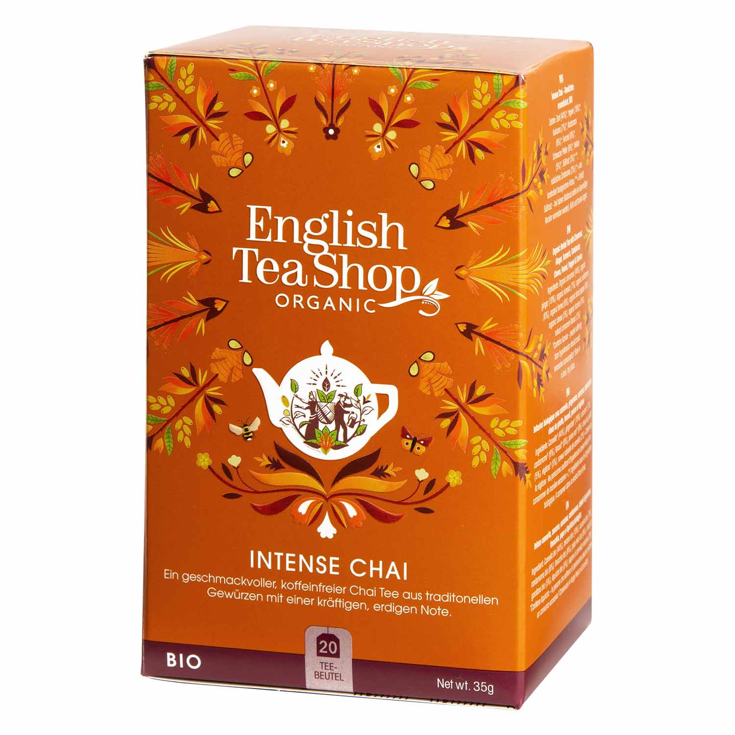 ETS - Intense Chai, ORGANIC, 20 Tea Bags English Tea Shop