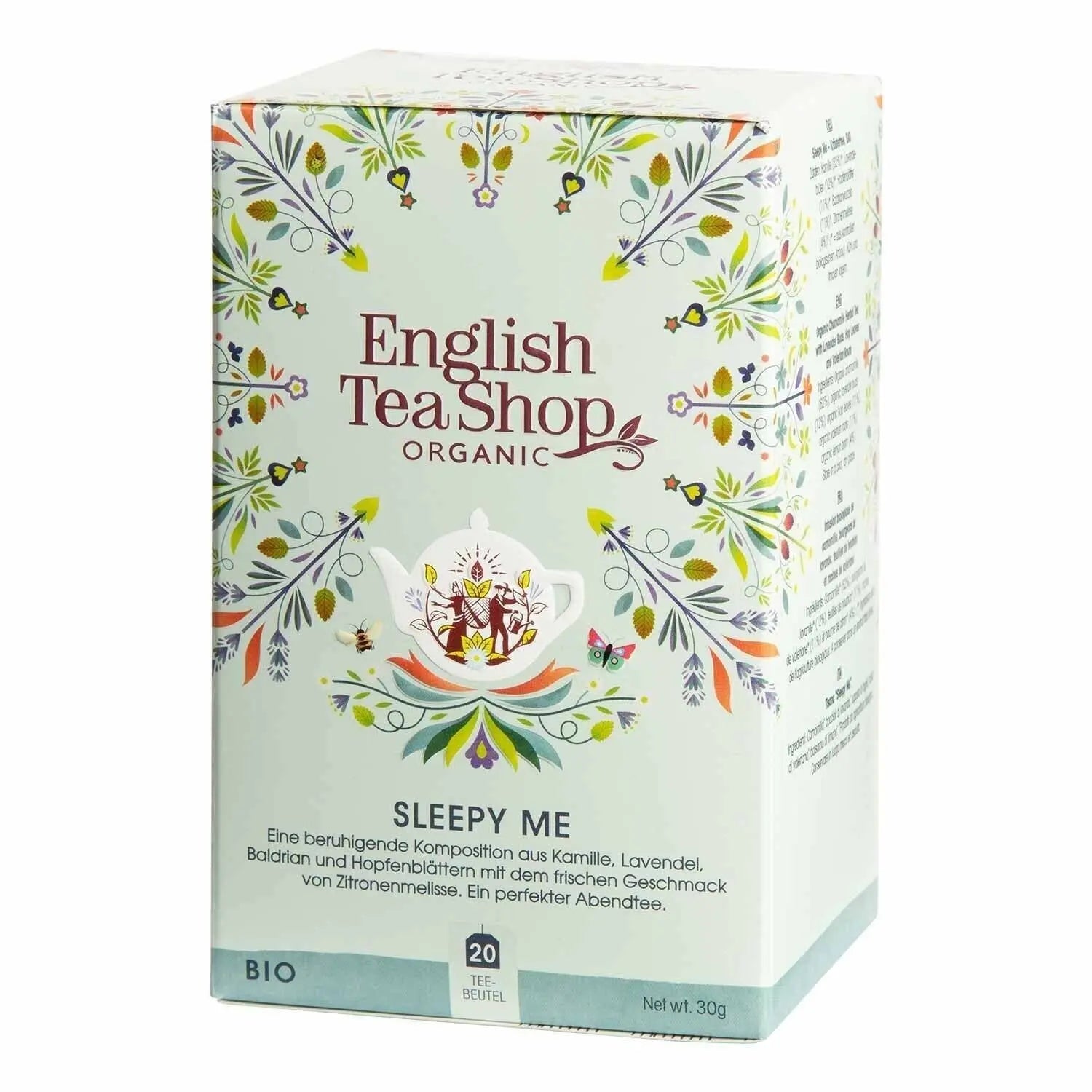 Sleepy Me, BIO Wellness Tea, 20 Tea Bags English Tea Shop